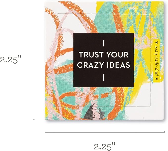 Trust Your Crazy Ideas - 30 Pop-Open Cards Each with a Different Inspiring Message Inside