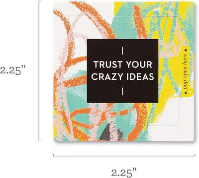 Trust Your Crazy Ideas - 30 Pop-Open Cards Each with a Different Inspiring Message Inside