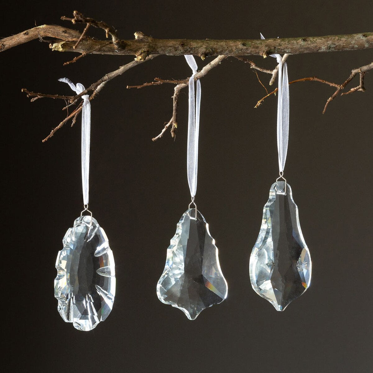 Crystal Drop Ornament - Choose Style