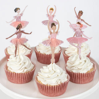 Ballerina Cupcake Topper Set - 24 Toppers