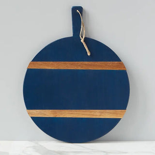 Mod Round Charcuterie Cheese Board - Navy Blue