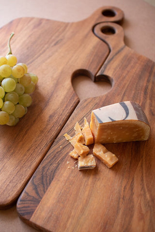 Set of 2 Cutting Boards with Heart