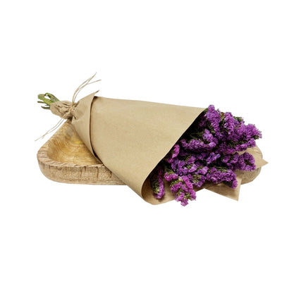 Magenta Dried Statice Flower Bundle