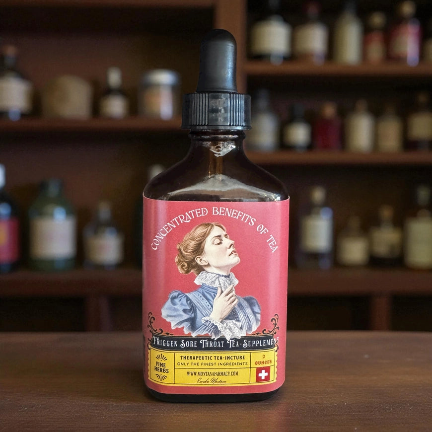 Friggen Sore Throat Herbal Tea Elixir Wellness Drops – Cotton & Crete