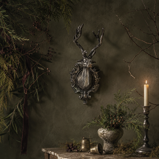 Silver Stag Wall Mount - Small