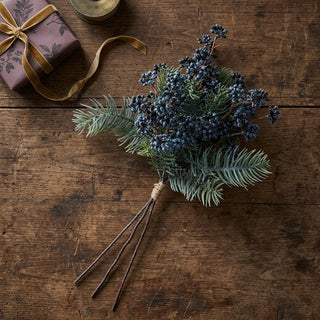 18" Powdered Pine with Blue Berries Bundle