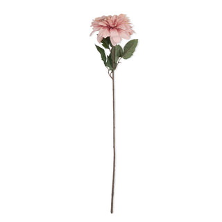 32" Faux Dahlia Stem - Flamingo