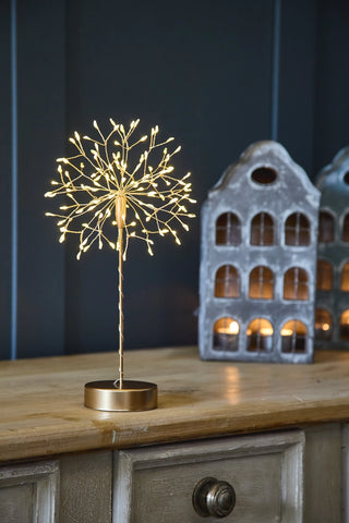 Dandelion Wish Battery Operated Table Light - Gold