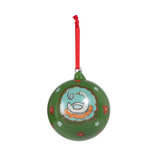 12 Days of Christmas Glass Ball Ornaments, Gift Boxed Set of 12