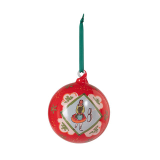 12 Days of Christmas Glass Ball Ornaments, Gift Boxed Set of 12