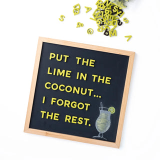 200pc Key Lime Magnetic Letters