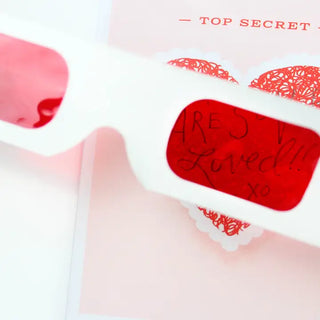 Valentines Day Note Card - Decoder Card - Top Secret Heart