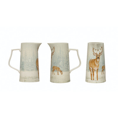 64oz Deer in Snow Pitcher