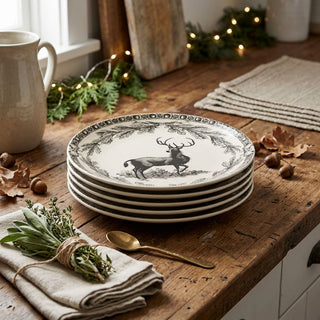 8" Vintage Style Deer Plate