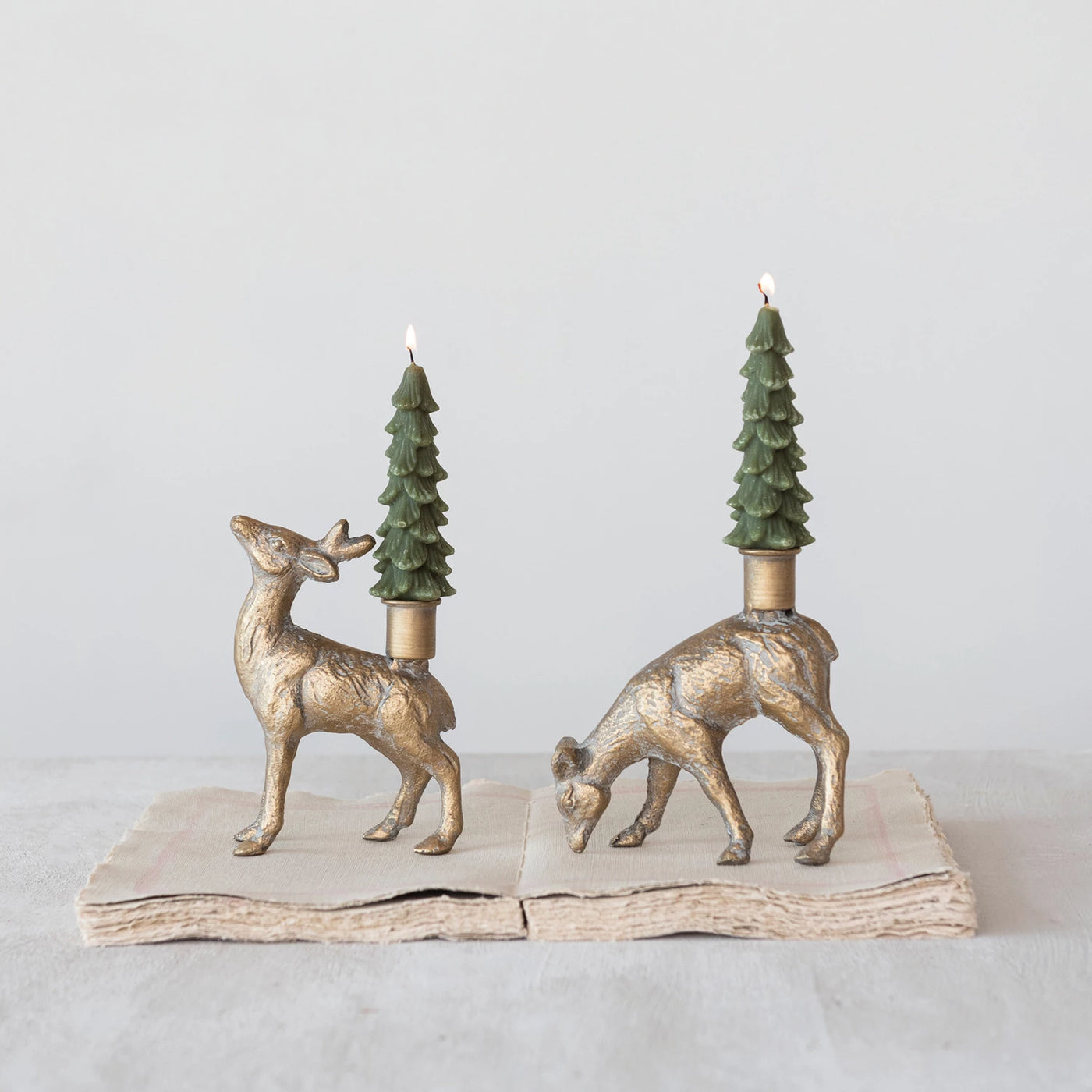 The Deer Pair Candle Holders