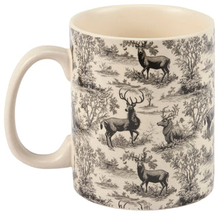 18" Deer Toile Mug