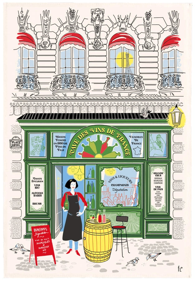 French Shop Dish Towel - The Wine Merchant