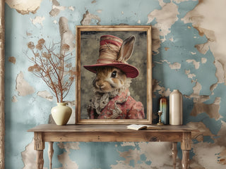 8x10 Denny Bunny Vintage Style Print Wall Decor