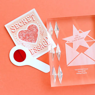 Valentines Day Note Card - Decoder Card - Can't Hide My Love