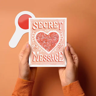 Valentines Day Note Card - Decoder Card - Can't Hide My Love