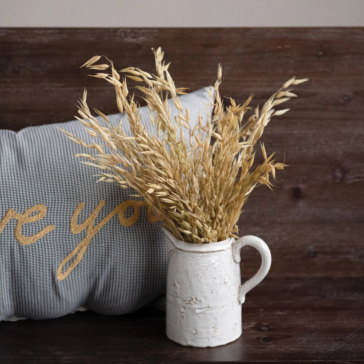 Rustic Stoneware Pitcher