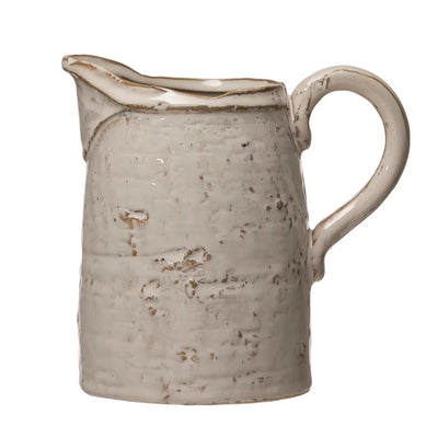 Rustic Stoneware Pitcher