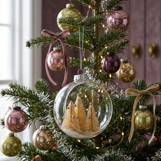 Glass Sphere Ornament with Trees