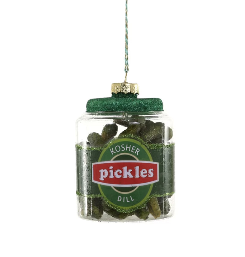 Cody Foster Glass Pickle Jar Ornament - Preorder