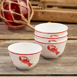 Beach House Set of 4 Lobster Dipping Bowls