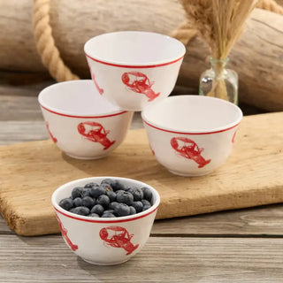Beach House Set of 4 Lobster Dipping Bowls