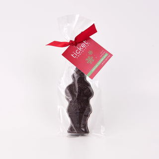 Ticket Chocolate - Solid Dark Belgium Chocolate Santa