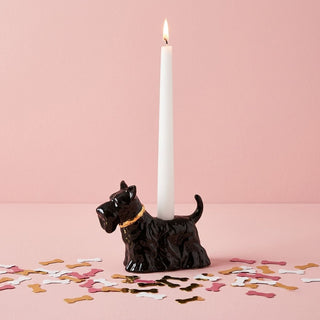 Scottie Dog Taper Candle Holder