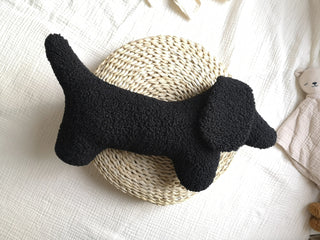 Dachshund Dog Plush Throw Pillow - Choose From 5 Different Colors