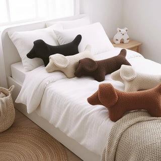 Dachshund Dog Plush Throw Pillow - Choose From 5 Different Colors