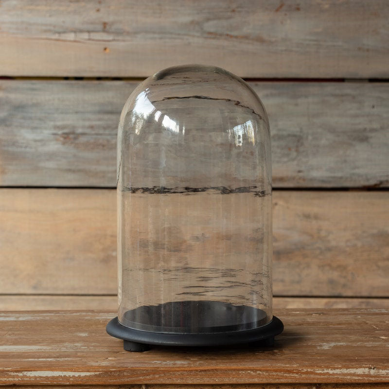 Large Vintage Style Dome Cloche With Base
