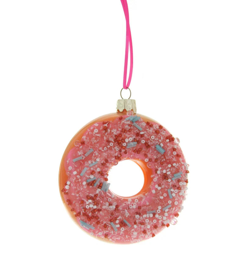 Cody Foster Large Frosted Donut with Sprinkles Ornament