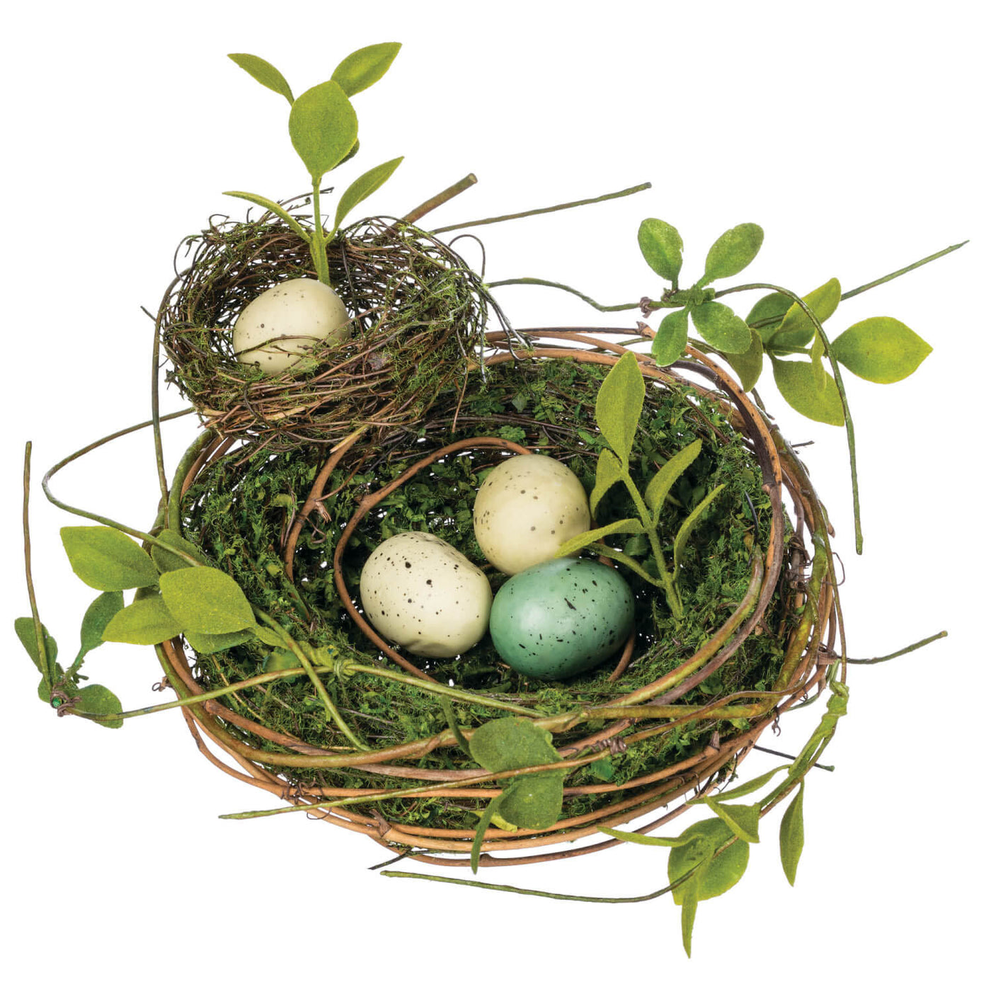 Double Nest with Eggs