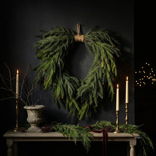 24" Mini Pinecone and Pine Knotted Wreath