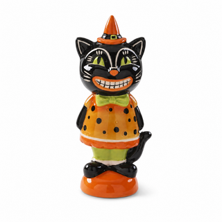 Retro-Inspired Halloween Ceramic Figure