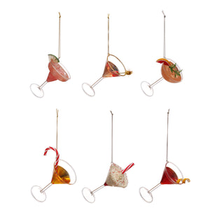 Glass Cocktail Ornament – Choose Style