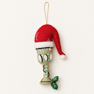 Handmade Felt Holiday Cocktail Ornament - Choose Style