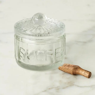 Bistro Glass Salt Cellar with Scoop - Choose Style