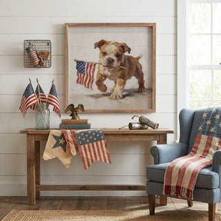 Patriotic Pets - English Bulldog Wall Decor - Choose Size