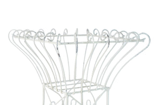White Paris Garden Planter Basket