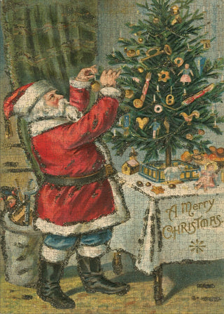 John Derian Santa Trims the Tree 1,000-Piece Puzzle