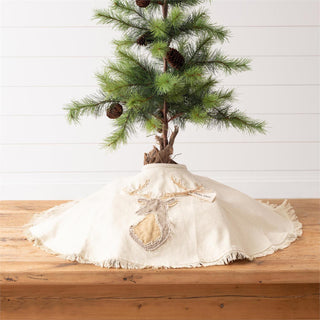 36" Raggedy Deer Tree Skirt