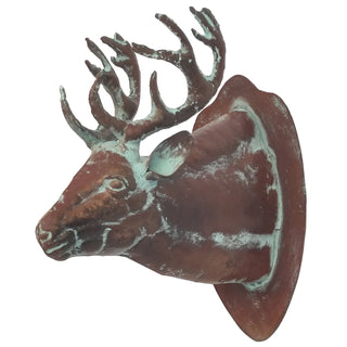 Elk Head With Verdigris Finish