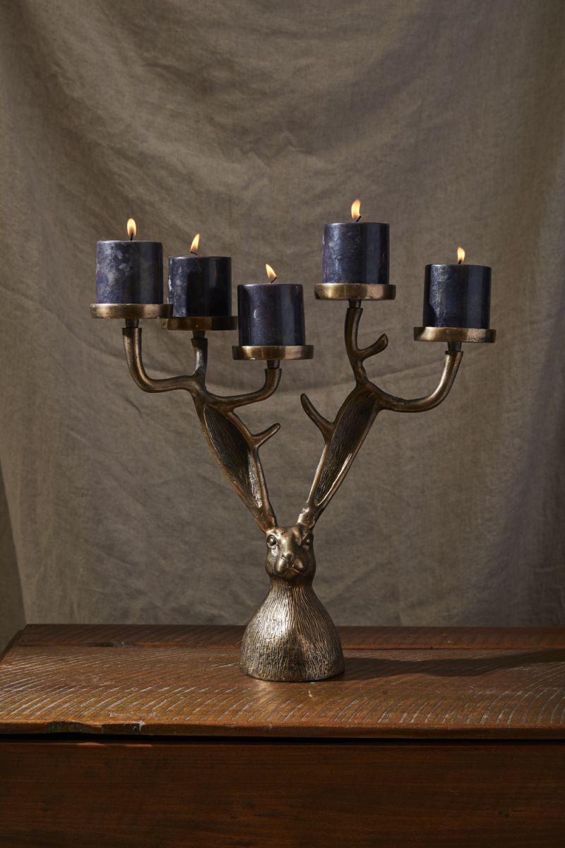Eric The Hare Candelabra Candle Holder