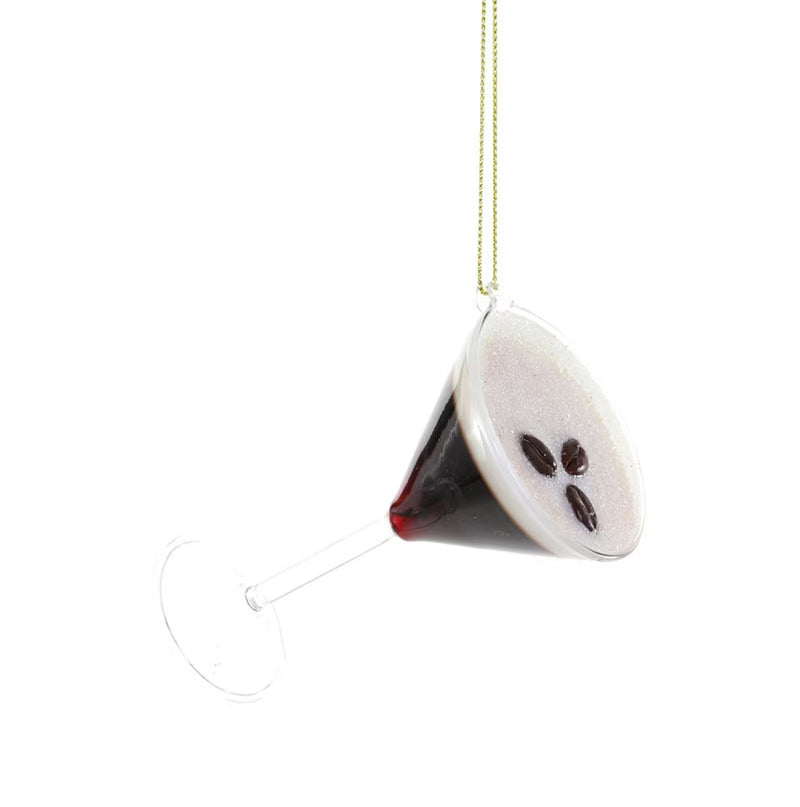 Cody Foster Glass Espresso Martini Ornament