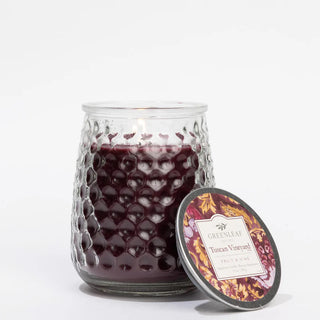 Greenleaf Tuscan Vineyard Hobnail Glass Signature Candle